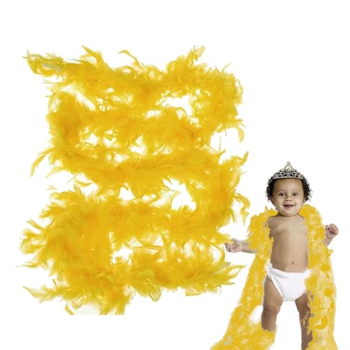 Tktouci Boas Für Party - Federboas Für Kinder | 2 Meter/6,6 Ft Federn Für Kleid | 7 Farben Federboa Zum Tanzen, Dekoration, Kostüm, Halloween, Hochzeit, Mädchen Verkleiden von Tktouci