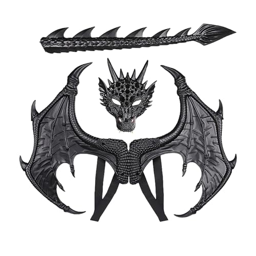 Tktouci Drachenkostüm Für Kinder - Halloween Kinderkostüm Zubehör | Lustiges Kinderkostüm Set Für Theater, Party, Karneval Und Rollenspiel Tktouci Drachenkostüm Für Kinder - Halloween Kinderkostüm Zubehör | Lustiges Kinderkostüm Set Für Theater, Party, Karneval Und Rollenspiel von Tktouci