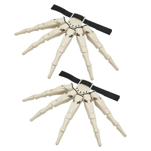 Tktouci Halloween Gelenk-Fingerverlängerungen | Horror-Skelett Knochen Klaue Hand Flexible Finger | Verkleidungszubehör Kostüm Requisite Rollenspiel Werkzeug für Frauen Männer Spukhaus Maskerade Tktouci Halloween Gelenk-Fingerverlängerungen | Horror-Skelett Knochen Klaue Hand Flexible Finger | Verkleidungszubehör Kostüm Requisite Rollenspiel Werkzeug für Frauen Männer Spukhaus Maskerade von Tktouci