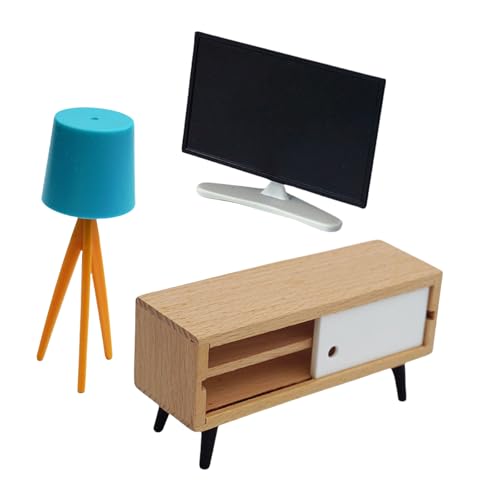 Tmboryuu Dollhouses Miniaturmöbel Set 1/6 1/12 TVS Schrank Und Stehlampenmodellmöbel Für Realistische Dekoration Tmboryuu Dollhouses Miniaturmöbel Set 1/6 1/12 TVS Schrank Und Stehlampenmodellmöbel Für Realistische Dekoration von Tmboryuu