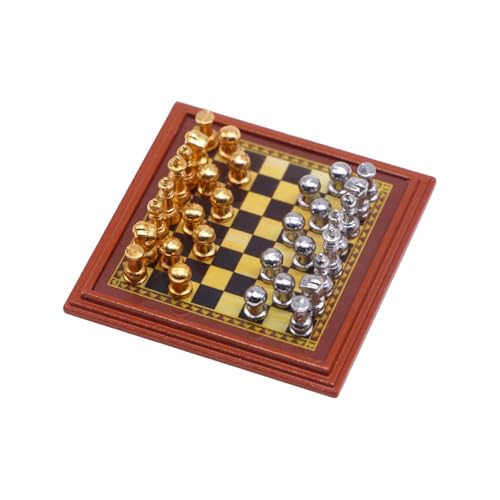Tmboryuu Metal Tiny Chess Game Board Collectible Dollhouses Dekore Tragbare Strategische Tischplattenspielzeug Hochwertige Metall Miniatur Schach Set Tmboryuu Metal Tiny Chess Game Board Collectible Dollhouses Dekore Tragbare Strategische Tischplattenspielzeug Hochwertige Metall Miniatur Schach Set von Tmboryuu