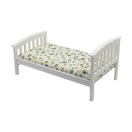 Tmboryuu 1/12 Puppenhaus Einzelbett Mit Blumendruck Bettwäsche Hölzernen Minaturen Bett Schlafzimmer Szene Display Accessoires Möbel Holz Puppenhaus Accessoires Tmboryuu 1/12 Puppenhaus Einzelbett Mit Blumendruck Bettwäsche Hölzernen Minaturen Bett Schlafzimmer Szene Display Accessoires Möbel Holz Puppenhaus Accessoires von Tmboryuu