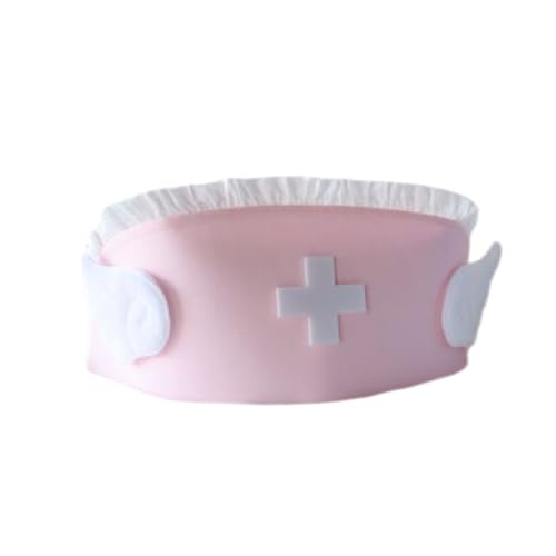 Tmboryuu Krankenschwester Hat Halloween Caps Krankenschwester Rollenspiele Kostüm Frauen Halloween Accessoires Party Supplie Komfortable Pflegekappen von Tmboryuu