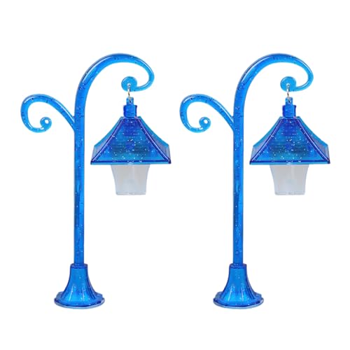 Tmboryuu Miniatur Street Lamp Model Pathway Light Landscape Lampe Für Puppenhäuser Und Gartenszene Mit Zubehör 2PCs von Tmboryuu