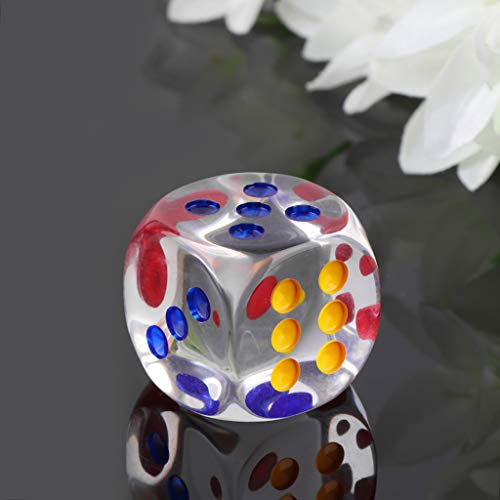 Tmboryuu Transparent Bunte Würfel 6 Seiten Brettspiel & Cambling Club Party Würfel 35mm Perle Tmboryuu Transparent Bunte Würfel 6 Seiten Brettspiel & Cambling Club Party Würfel 35mm Perle von Tmboryuu