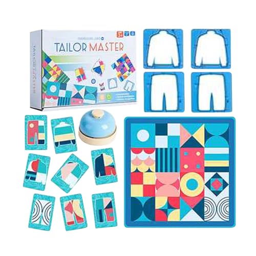 Tailor Lernspielzeug für Kinder, Konzentrationstraining, Denksport, Kinderspiele, grafische Farbabstimmung, Doppelbattle-Tischspiel für Freunde, Klassenkameraden, Schüler Lernspielzeug (B, 21X15X6cm) von Tmianya