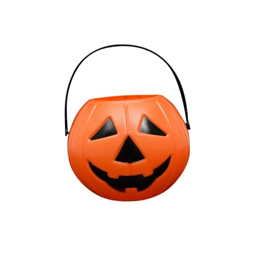 Tmianya Halloween-Eimer, tragbarer -Tropf-Süßigkeiten-Eimer-Ständer, geeignet für Halloween-Partyzubehör, Halloween-Süßigkeiten-Vorratsglas 1811njip (A, 8x8x7) von Tmianya