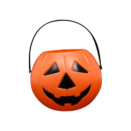 Tmianya Halloween-Eimer, tragbarer -Tropf-Süßigkeiten-Eimer-Ständer, geeignet für Halloween-Partyzubehör, Halloween-Süßigkeiten-Vorratsglas 1811njip (B, 12x12x8) von Tmianya