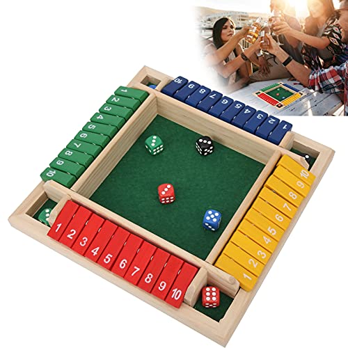 Brettspiel Box Würfel Spiel Shut The Box Holz Brettspiel Würfel Spiel Bar Party Familie Eltern Kind Interaktives Spiel von Tnfeeon