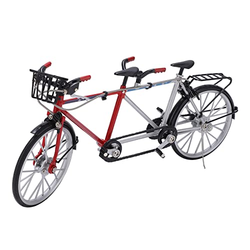 Tnfeeon Mini-Tandem-Fahrrad-Spielzeug, Sammlerstücke Miniatur-Spielzeug 1/10 Kinder-Tandem-Fahrrad-Modell für Wohnkultur von Tnfeeon