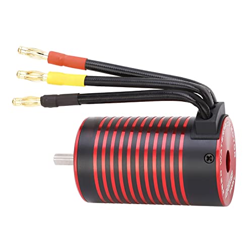 Tnfeeon 3660 Brushless Motor, RC Brushless Motor Aluminiumlegierung für 1/10 Ferngesteuertes Auto (4200KV) von Tnfeeon