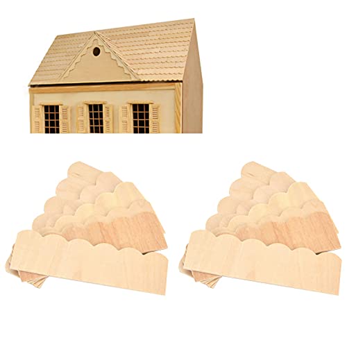 Tnfeeon Puppenhaus-Schindeln, Verbundholzmaterial Puppenhaus-Dachschindeln Sicher FüR 1:12 Miniatur-Puppenhaus von Tnfeeon