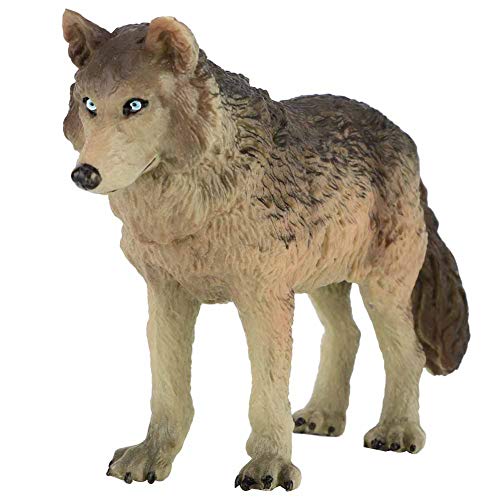 Wolf figur spielzeug, simulation wildlife tier modell spielzeug zootiere modell action wolf figuren umweltfreundlich kunststoff mini dekoration für kinder bildung collectibles von Tnfeeon