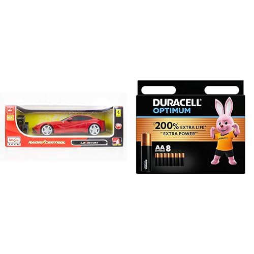 Bauer Spielwaren 581242 Ferngesteuertes Fahrzeug, Rot + Duracell Optimum Batterien AA, 8 Stück, bis zu 200% zusätzliche Lebensdauer oder extra Power Bauer Spielwaren 581242 Ferngesteuertes Fahrzeug, Rot + Duracell Optimum Batterien AA, 8 Stück, bis zu 200% zusätzliche Lebensdauer oder extra Power von Tobar