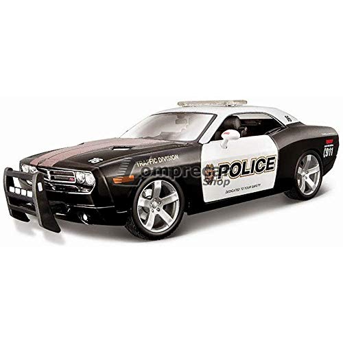 Bauer Spielwaren Maisto 31365 - Modellauto 1:18 Dodge Challenger Concept 06 Polizei von Tobar