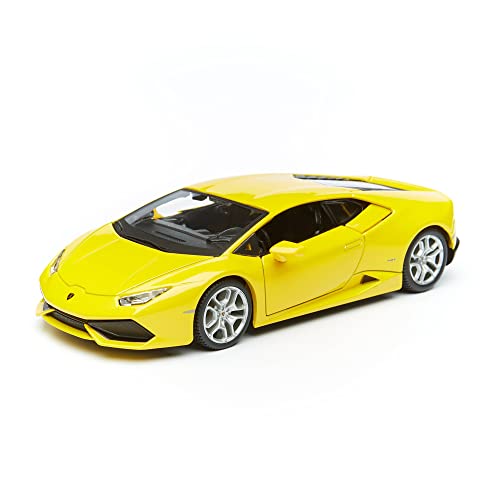 Bauer Spielwaren Maisto Lamborghini Huracán LP 610-4: Originalgetreues Modellauto 1:24, Türen und Motorhaube zum Öffnen, Fertigmodell, 20 cm, grün (531509) von Maisto