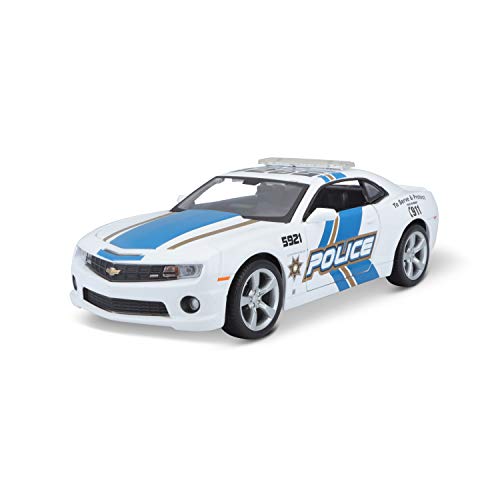 Maisto 31208 Chevrolet Camaro SS RS (2010) "Polizei Modellauto im Maßstab 1:24, weiß/blau, 20 von Tobar