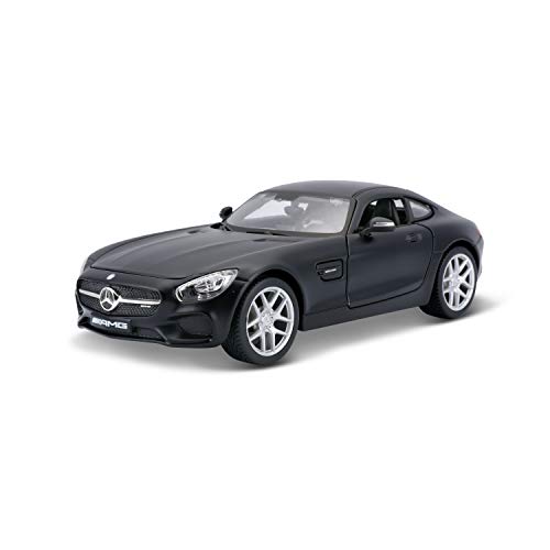 Maisto Mercedes AMG GT: Originalgetreues Modellauto mit Türen und Motorhaube zum Öffnen,Maßstab 1:24, Fertigmodell, 19 cm, schwarz (531134M) von Tobar