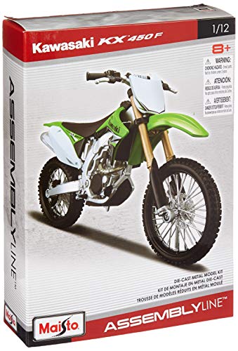 Maisto Model Kit - Kawasaki KX 450F Motobike - Maßstab 1:12 - RT39175, grün von Tobar