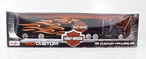 Maisto m11516 Maßstab 1: 64 "Custom Harley Davidson Hauler in verpackt mit feinen Details Druckguss Modell, Assorted Designs and Colours von Tobar