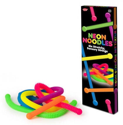 Neon Rainbow Fidget Noodles, 6er-Pack von Tobar