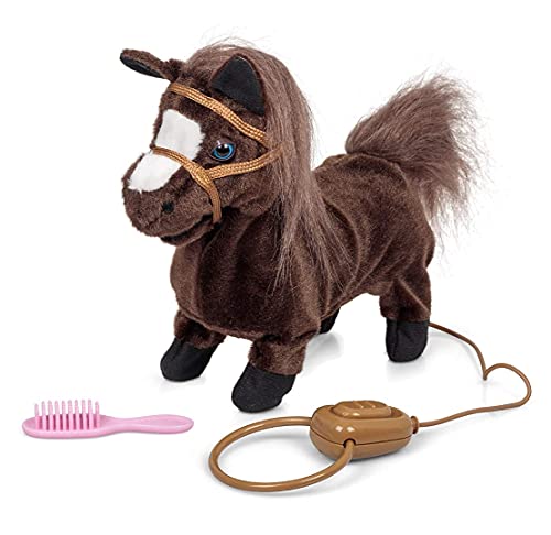 Tobar 28780 Animigos Remote Control Trotting Pony Battery Powered Plush Toy, braun von Tobar