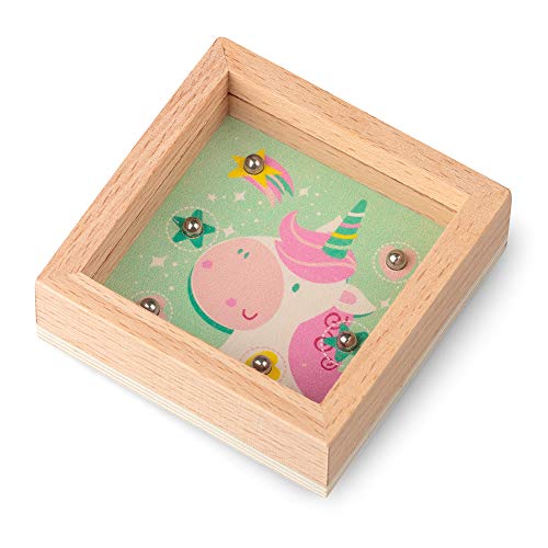 Tobar 38188 Mini-Ballspiel aus Holz mit Einhorn und Drache, Verschiedene Designs und Farben von Tobar