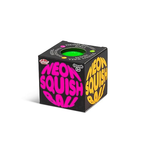 Tobar 38438 Neon-Quietschball, Verschiedene Designs und Farben, Small von Tobar