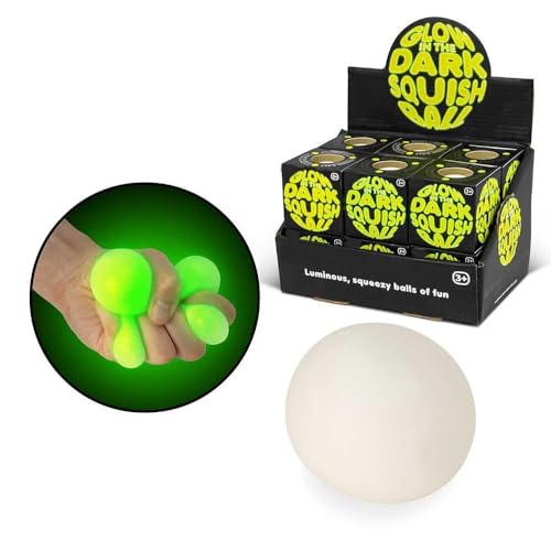 Glow in Dark Squish Ball, 6 x 6 x 6 cm von Tobar