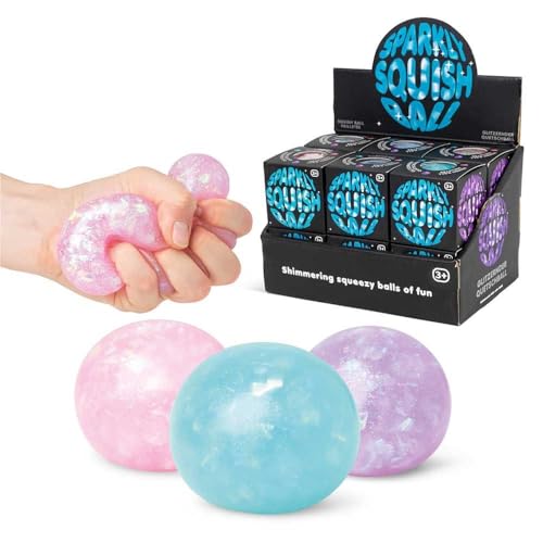 Tobar 38447 Glitzernder Squish-Ball, Verschiedene Designs und Farben, Small von Tobar