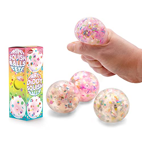 Tobar SCRUNCHEMS Party Diddy Stress Squish Balls - 3 Pack von Tobar