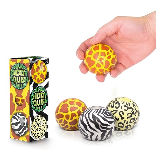 Tobar SCRUNCHEMS Safari Diddy Stress Squish Balls - 3 Pack von Tobar