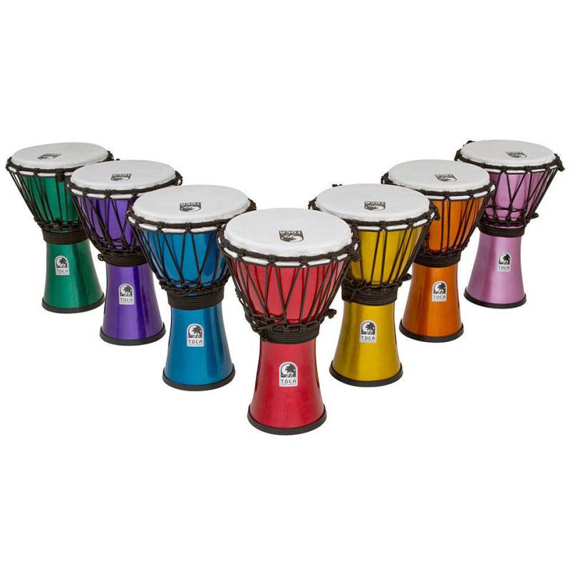 Toca Percussion Freestyle Colorsound 7" Djembe Set Djembe von Toca Percussion