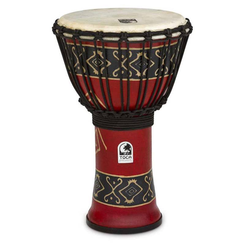 Toca Percussion Freestyle 9" Rope Tuned Djembe Bali Red SFDJ-9RP von Toca Percussion