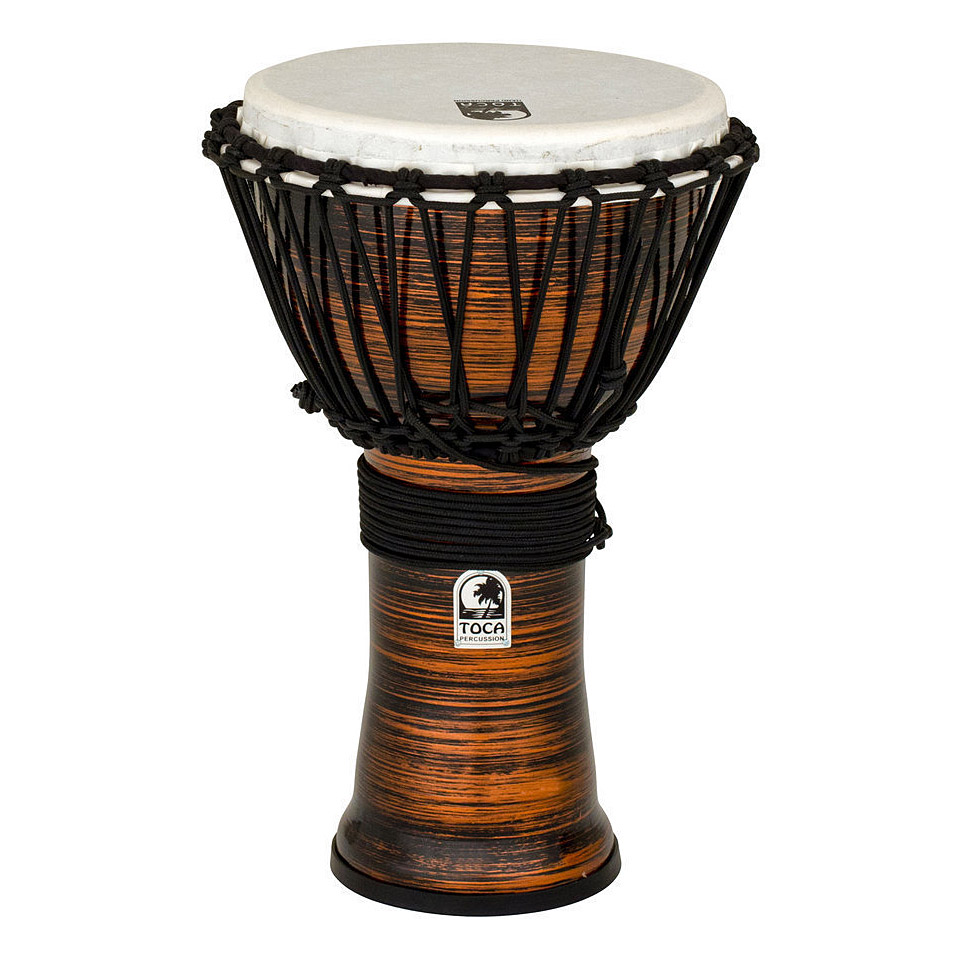 Toca Percussion Freestyle 9" Rope Tuned Djembe Spun Copper TF2DJ-9SCB von Toca Percussion