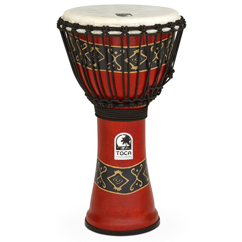 Toca Percussion Freestyle Rope Tuned 10" Bali Red Djembe SFDJ-10RP von Toca Percussion