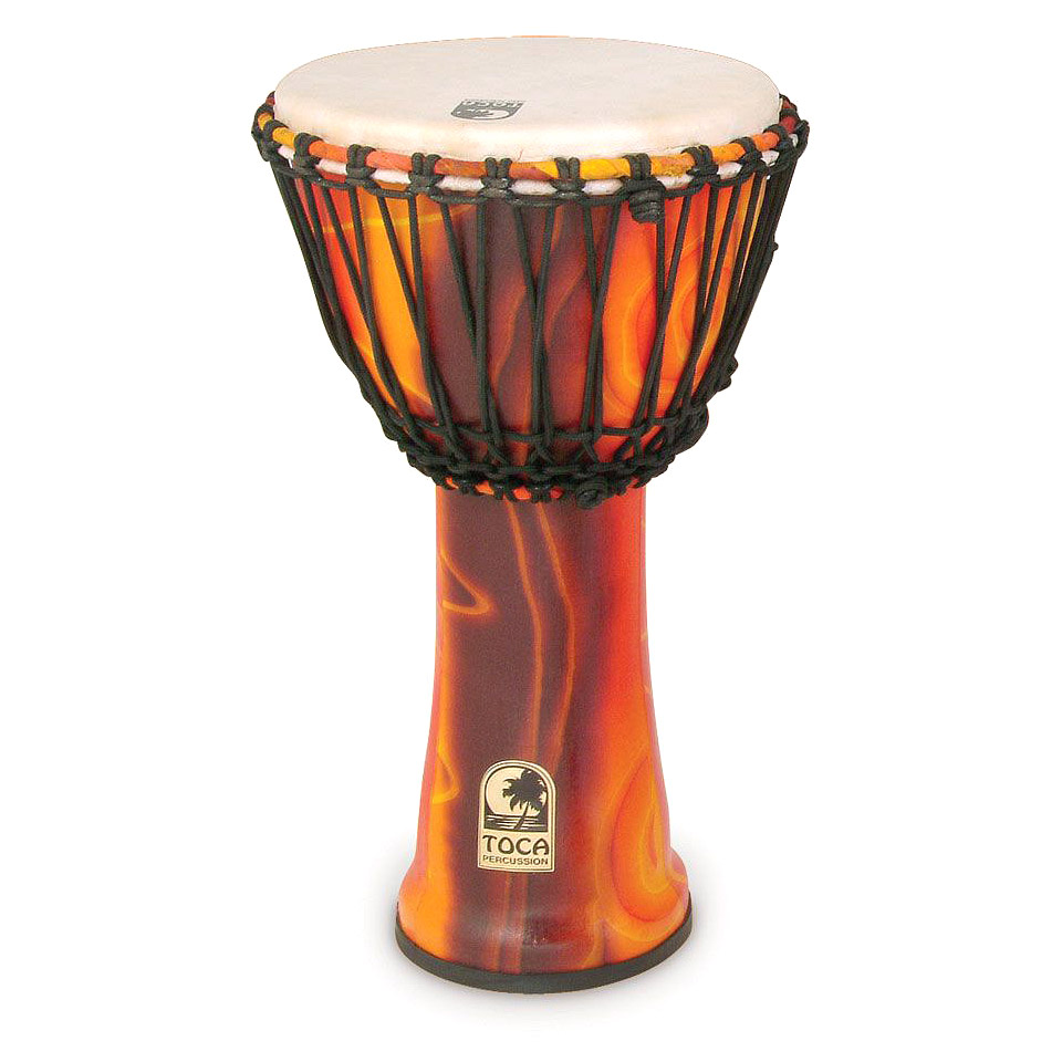 Toca Percussion Freestyle Rope Tuned 10" Djembe Fiesta Red SFDJ-10F von Toca Percussion