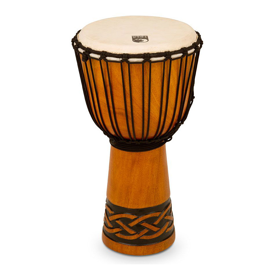 Toca Percussion Origins Rope Tuned 10" Celtic Knot Wood Djembe von Toca Percussion