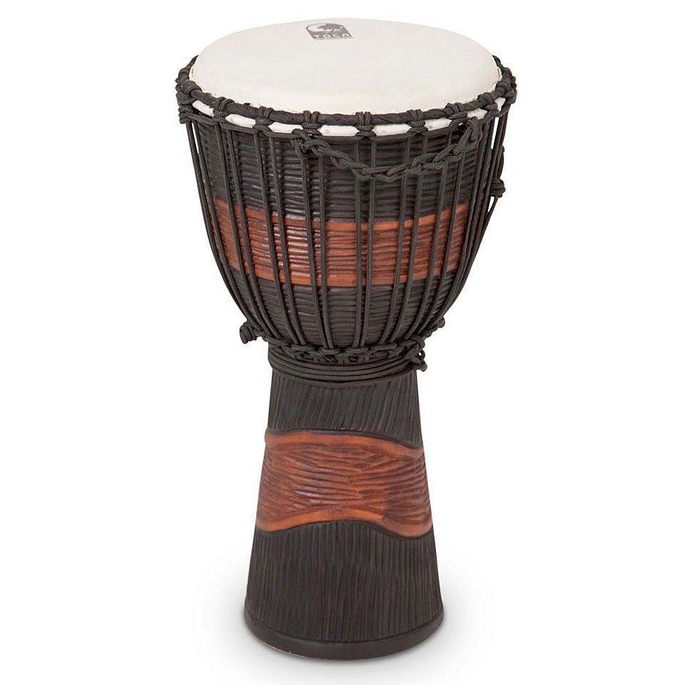 Toca Percussion Street 10" Brown & Black Stain Medium Djembe TSSDJ-MB von Toca Percussion