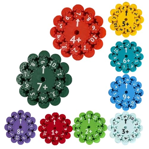 Mathe Fidgets Spinners | Mathe Fakten Spinner Fidget Toys | Math Fact Finger Spinner Sensorisches Spielzeug | Lernspielzeug Stressabbau Additions, Subtraktions, Multiplikations und Divisions von TocaFeank