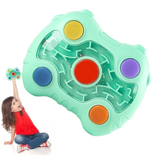TocaFeank 3D-Labyrinth-Puzzle für Kinder, Perlenlabyrinth-Spielzeug,Strategiespiel Maze Ball | Pädagogisches Perlenlabyrinth, Denkaufgabe, Balancespiel, Reisespielzeug, lustiges 3D-Labyrinth für von TocaFeank