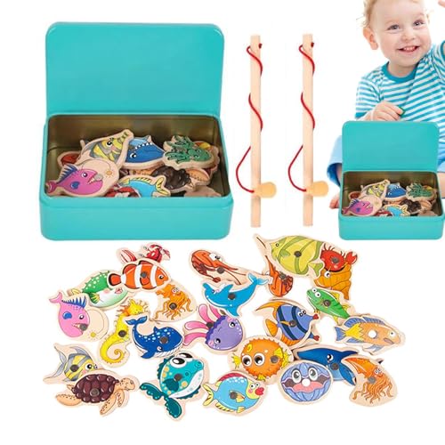 TocaFeank Angelspielzeug,Sensorisches Angelspiel Mit Fischen - Interaktives Lernspiel Für Kindergartenkinder Mit Feinmotorik-Übungen Und Eltern-Kind-Aktivitäten TocaFeank Angelspielzeug,Sensorisches Angelspiel Mit Fischen - Interaktives Lernspiel Für Kindergartenkinder Mit Feinmotorik-Übungen Und Eltern-Kind-Aktivitäten von TocaFeank