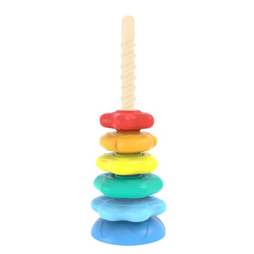 TocaFeank Baby Stacking Rings, Motorik Spielzeug Drehbar Stapelringe, Blocks Sensory Play Tower Activity Cube for Sorting Development Fine Motor Skills Girl Boy TocaFeank Baby Stacking Rings, Motorik Spielzeug Drehbar Stapelringe, Blocks Sensory Play Tower Activity Cube for Sorting Development Fine Motor Skills Girl Boy von TocaFeank