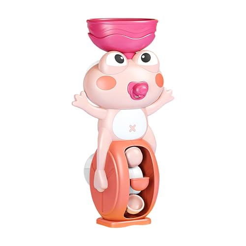 TocaFeank Badewannenspielzeug,Wasserspielzeug Mit Wasserrad - Mit Saugnapf Froschform Wasserspiel Lernspielzeug Ab 3 Jahren Sinnesanregend Zu Hause Unterwegs TocaFeank Badewannenspielzeug,Wasserspielzeug Mit Wasserrad - Mit Saugnapf Froschform Wasserspiel Lernspielzeug Ab 3 Jahren Sinnesanregend Zu Hause Unterwegs von TocaFeank