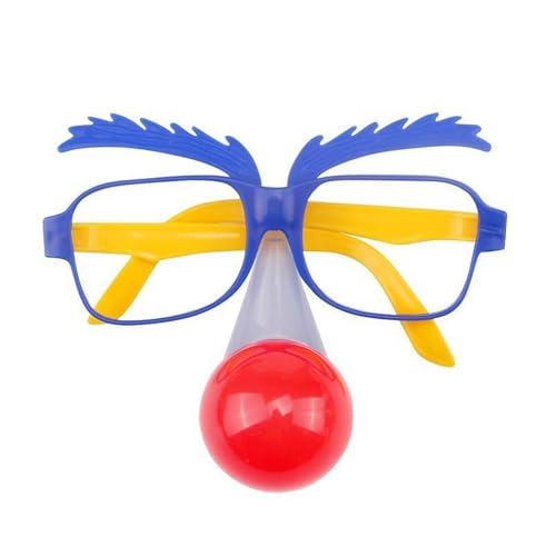 TocaFeank Lustige Partybrillen,Lustige Clownbrillen - Neuheit Brillen Kostüm Fotografie Prop - Unisex Party Sonnenbrille Fake Nase Brille für Erwachsene Damen Herren von TocaFeank