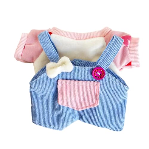 TocaFeank Overalls und Oberteile für Puppen, 20 cm Puppenkleidung,Süße Overalls und Tops Cartoon 20cm Puppenkleidung - Kinder Erwachsene Rollenspiel Sammlerpuppe Outfits Kostüme für Arbeitszimmer, von TocaFeank