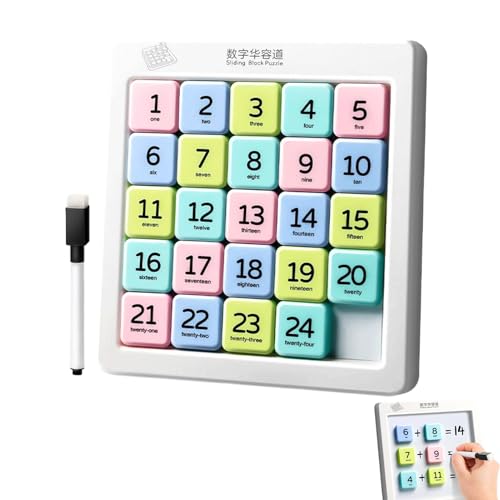TocaFeank Schiebepuzzle Für Erwachsene,Lernspielzeug - 6x6 Interaktives Zahlen-Schiebespiel Zur Logikförderung, Kognitiven Entwicklung, Gehirntraining Für Kindergarten, Vorschule Und Unterricht TocaFeank Schiebepuzzle Für Erwachsene,Lernspielzeug - 6x6 Interaktives Zahlen-Schiebespiel Zur Logikförderung, Kognitiven Entwicklung, Gehirntraining Für Kindergarten, Vorschule Und Unterricht von TocaFeank