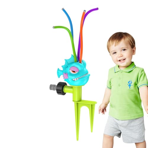 TocaFeank Wassersprinkler für Kinder, Spin-Sprinkler-Spielzeug,Spin Animal Kinder-Sprinklerspielzeug | Sprinkler mit rotierendem Spray, Sommer-Außenspielzeug, Kinder-Sprinkler-Spielzeug, Wackelrohre von TocaFeank