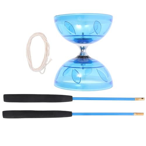 Toddmomy 1 Satz Fitness-Diabolo Für Ältere Kinder Chinesisches Diabolo- -Set Leuchtendes Diabolo- Für Kinder Erwachsene Anfänger (Blau) von Toddmomy