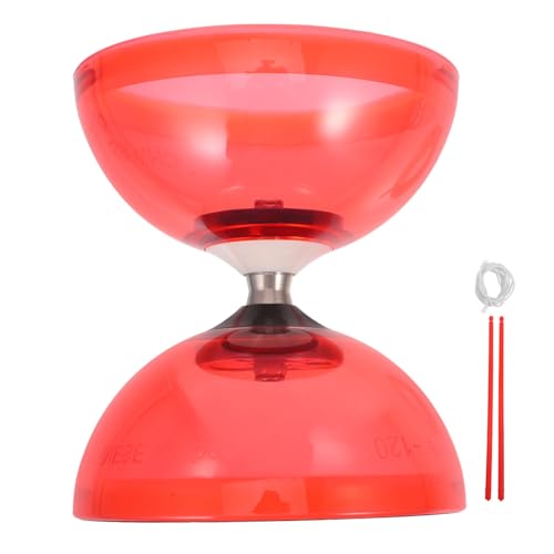 Toddmomy 1 Satz Fitness-Diabolo Für Ältere Kinder Chinesisches Diabolo-Spielzeugset Doppelend-Diabolo Für Kinder Teenager Erwachsene (Rot) von Toddmomy